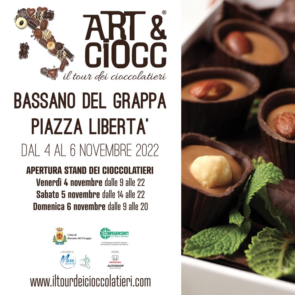 Confesercenti Veneto Centrale: torna "ART & CIOCC" a Bassano del Grappa