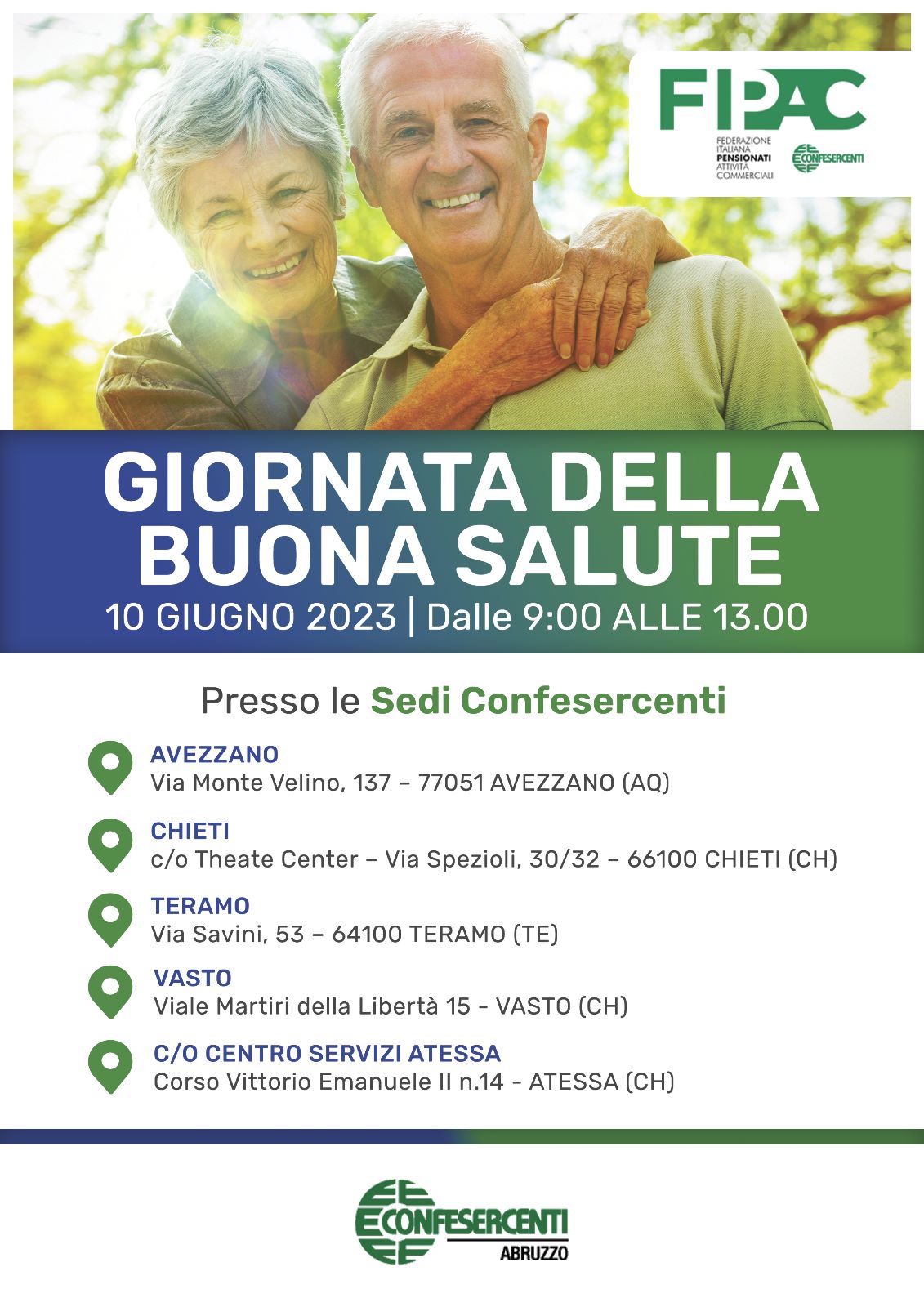 Abruzzo: il 10 giugno è la Giornata della Buona Salute