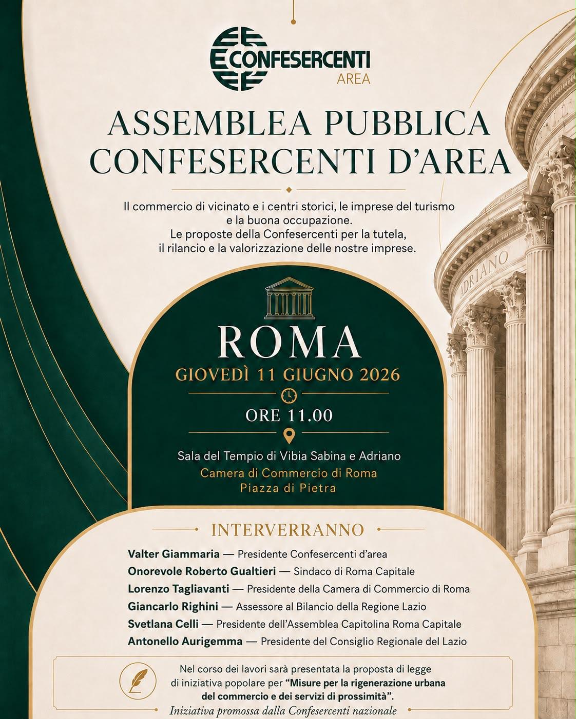 Confesercenti Roma, Frosinone e Rieti: l'11 giugno in assemblea